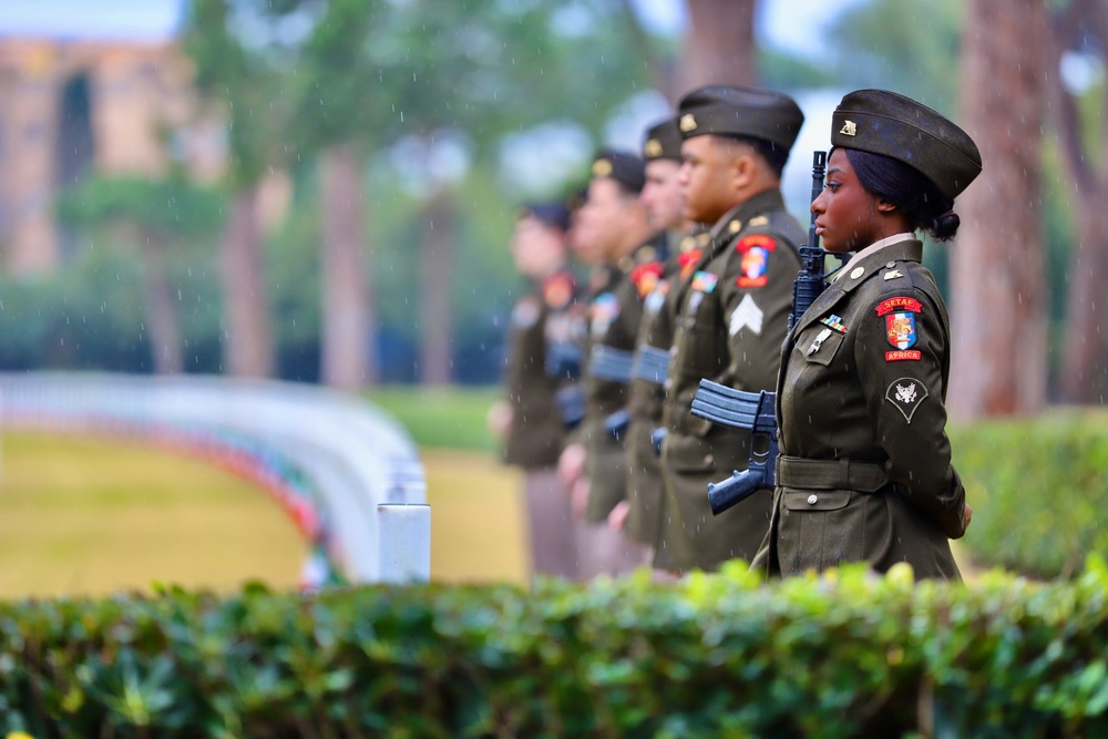 81st Allied Forces landing ceremony at Sicily-Rome American Cemetery honors fallen service members