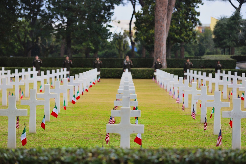 81st Allied Forces landing ceremony at Sicily-Rome American Cemetery honors fallen service members