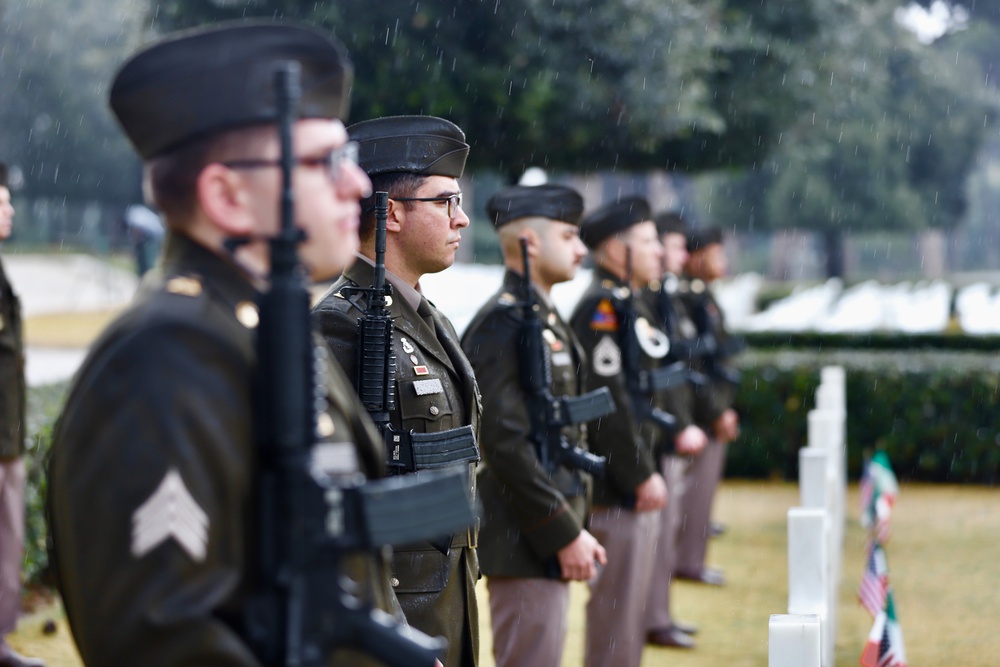 81st Allied Forces landing ceremony at Sicily-Rome American Cemetery honors fallen service members