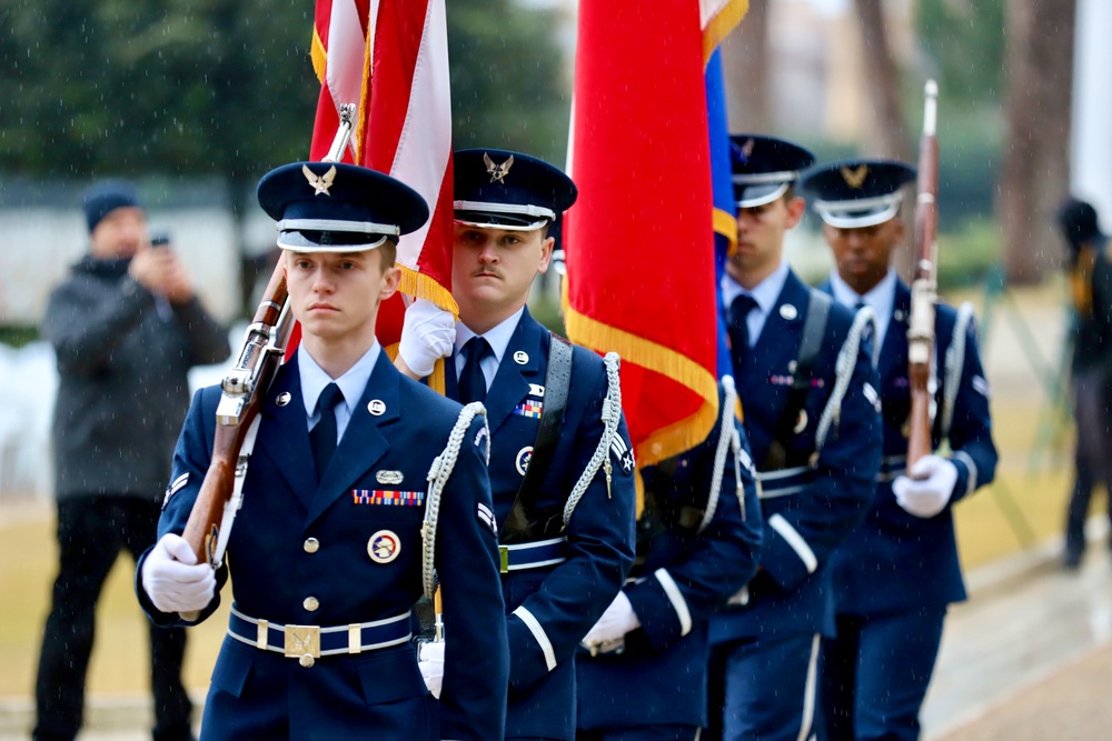 81st Allied Forces landing ceremony at Sicily-Rome American Cemetery honors fallen service members