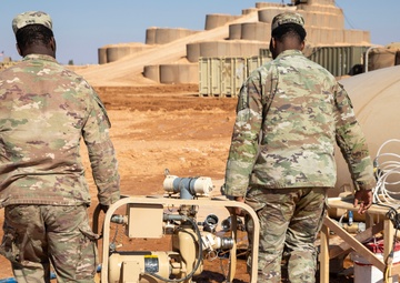 U.S. Army Soldiers Re-Chlorinate Water Supply at Al-Tanf Garrison, Syria