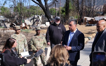 Southern California Wildfires 2025: U.S. Senators survey USACE Eaton Fire Recovery efforts