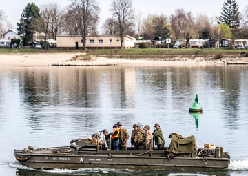USAREUR-AF and German Partners Commemorate 80th Anniversary of the Rhine River Crossing