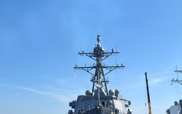 USS Spruance departs in support of U.S. Northern Command