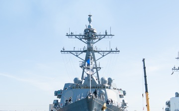 USS Spruance gets underway