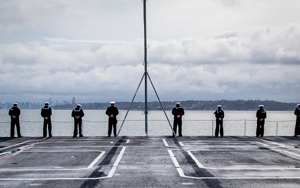 Nimitz Carrier Strike Group departs Bremerton for regularly scheduled Indo-Pacific deployment