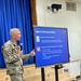 Col. Brian D. Sawser visits with Palisades Elementary School families during a townhall meeting