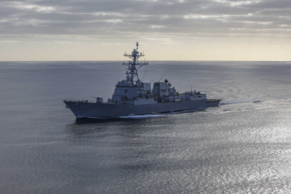 USS Truxtun at Sea