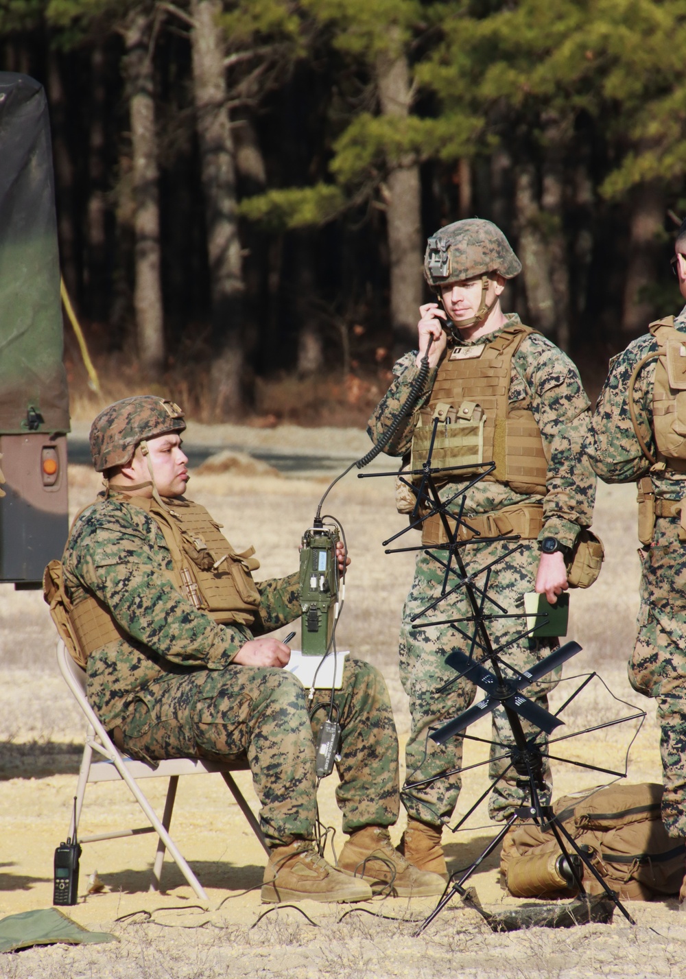 JB MDL - USMC CALEX, 3 BN 14 USMC HQ, FDC