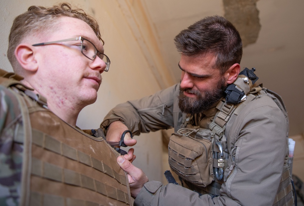 Coalition Forces Conduct Explosive Ordnance Disposal Joint Training at AAAB