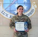 67th CW commander, Col. John Picklesimer, step promotes SSgt. Sabrina LLantada