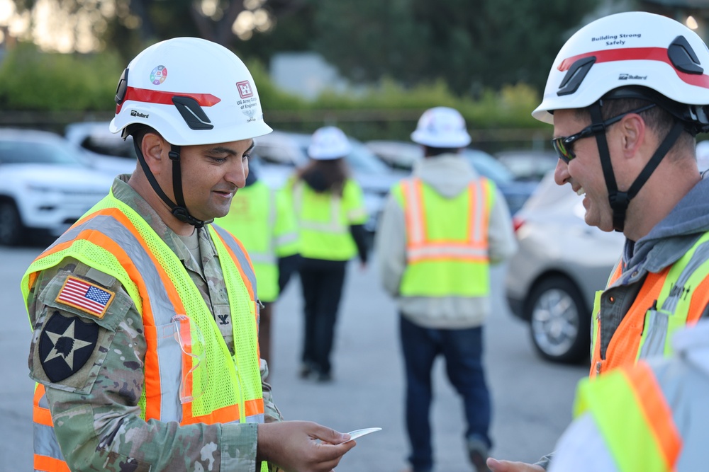 Southern California Wildfires 2025: Emergency Field Office-Eaton commander talks with Quality Assurance