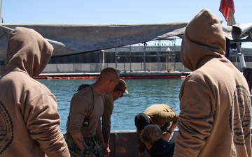 UCT 2 Conducts Underwater Damage Survey and CASEVAC During  Joint Training Exercise