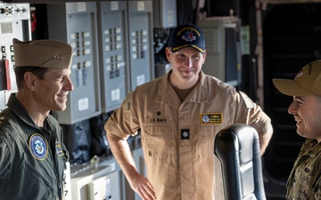 Vice Adm. Gumbleton visits USS Cooperstown at Naval Station Mayport