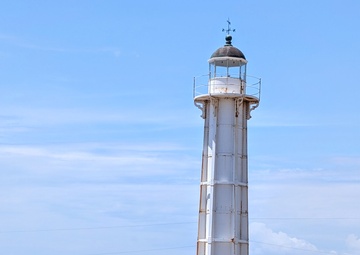 USS Thomas Hudner (DDG 116) passes historic Windward Point Lighthouse at Guantanamo Bay