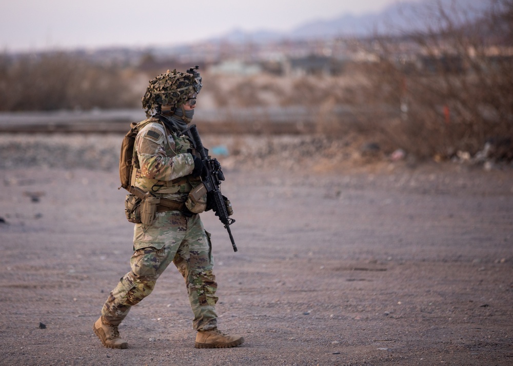 U.S. Soldiers patrol along the southern border through new authorities