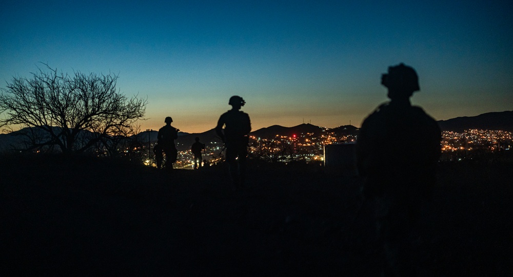 U.S Soldiers patrol along the southern border through new authorities