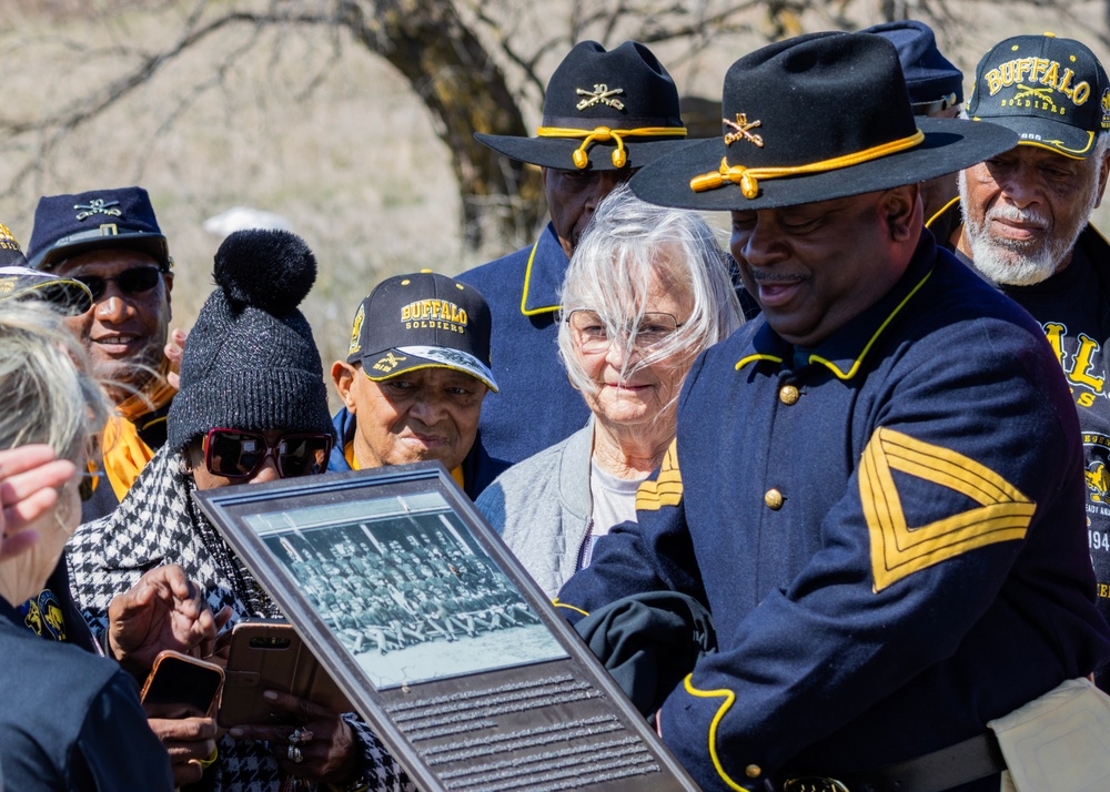 Fort Sill MWR Unveils Buffalo Soldier Trail Plaque