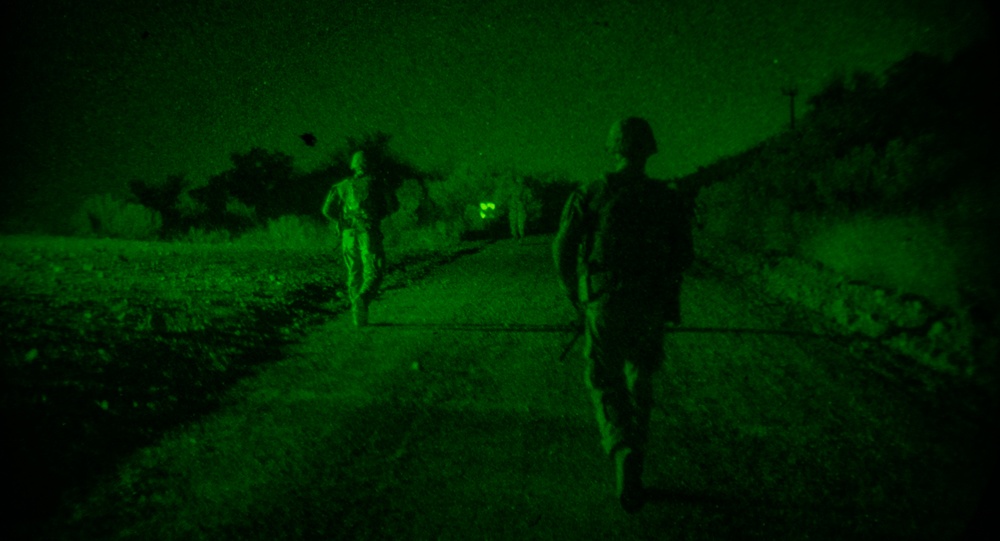 U.S Soldiers patrol along the southern border through new authorities