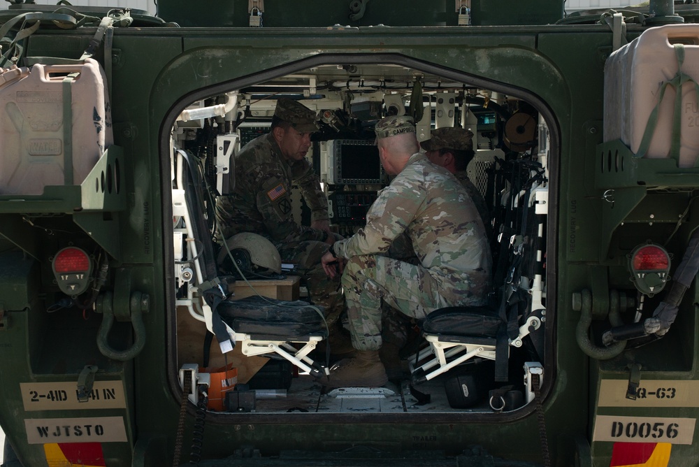 JTF-SB Strykers prepare for first patrols along the southern border