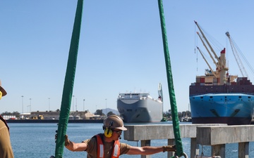 NMCB 4 Waterfront Construction Company Repairs Pier During FTX