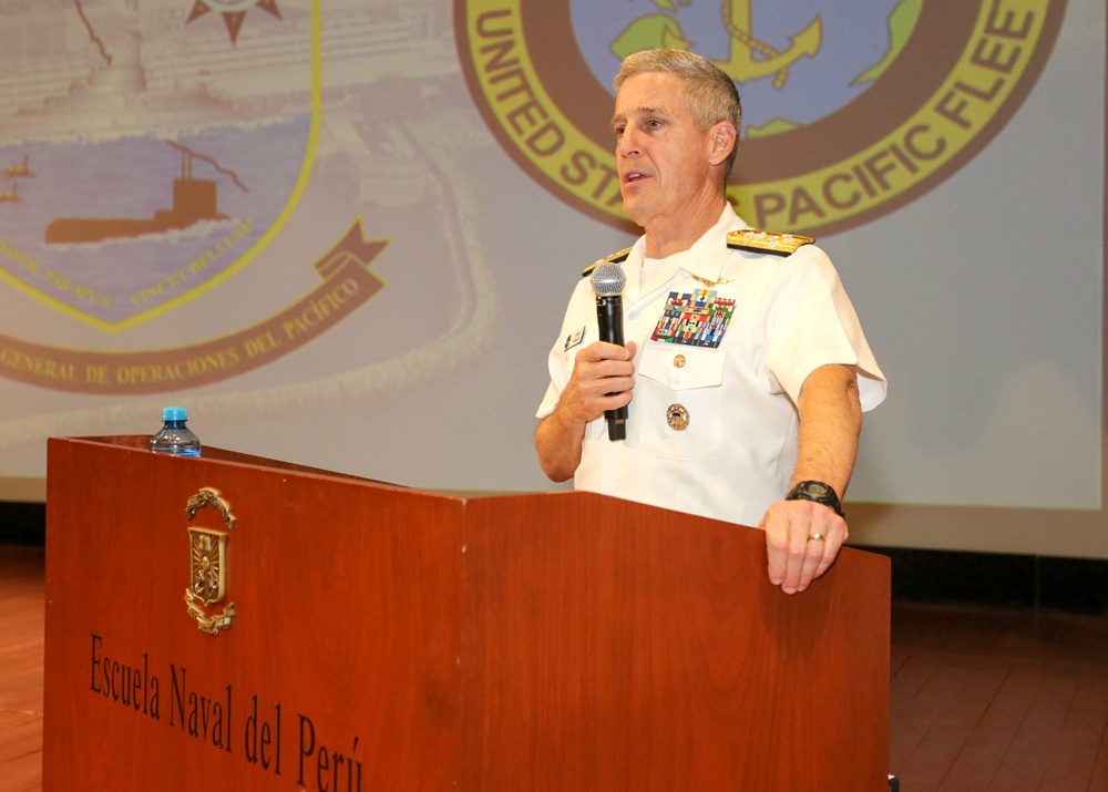 Adm. Steve Koehler, commander, U.S. Pacific Fleet, visits Peru