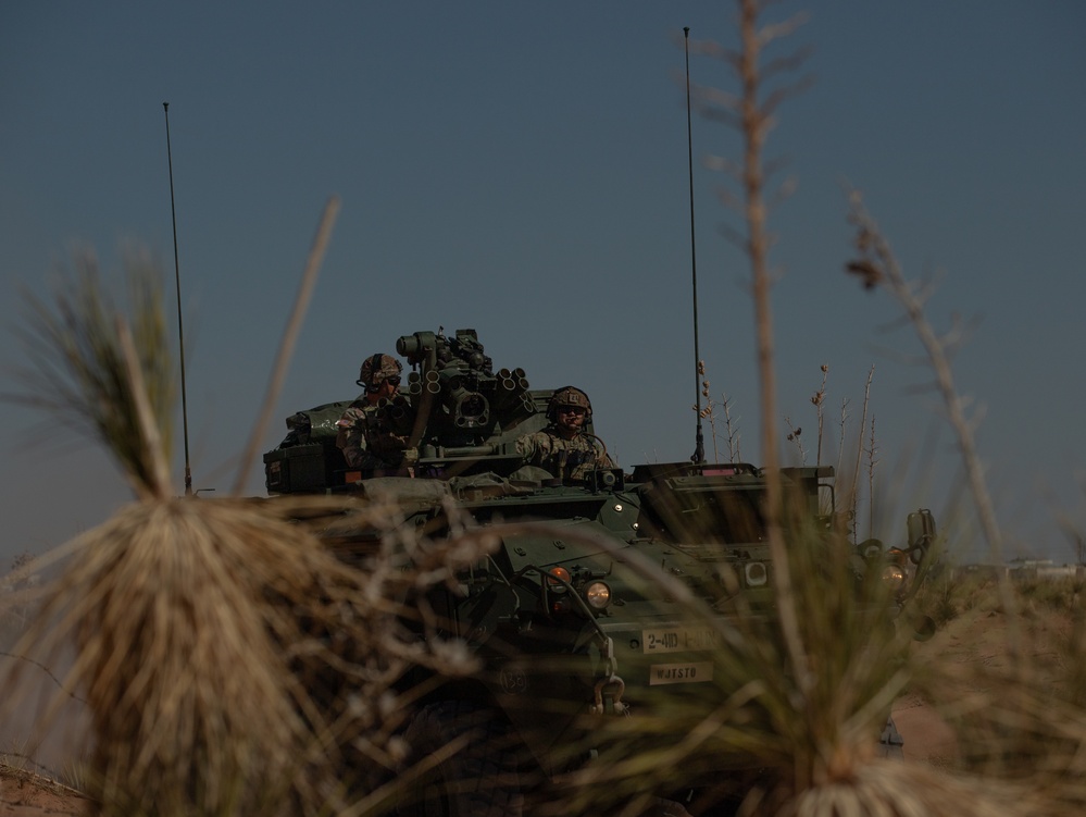 JTF-SB Strykers prepare for first patrols along the southern border