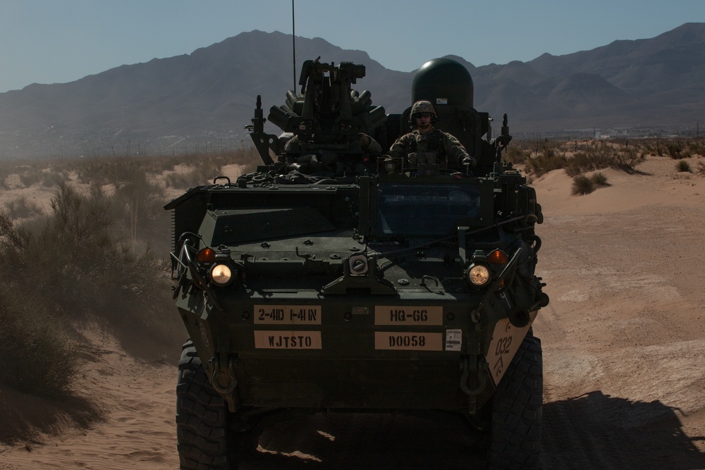 JTF-SB Strykers prepare for first patrols along the southern border