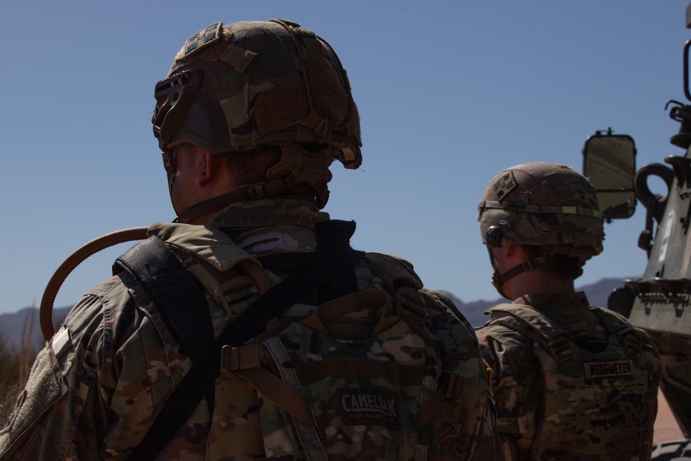 JTF-SB Strykers prepare for first patrols along the southern border