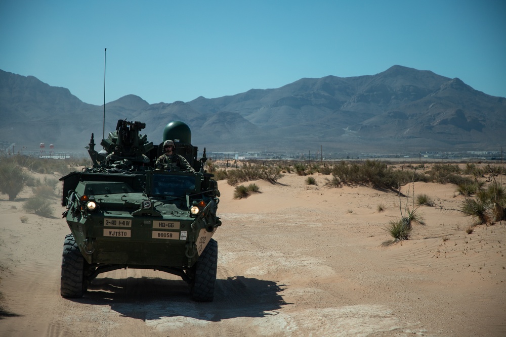 JTF-SB Strykers prepare for first patrols along the southern border