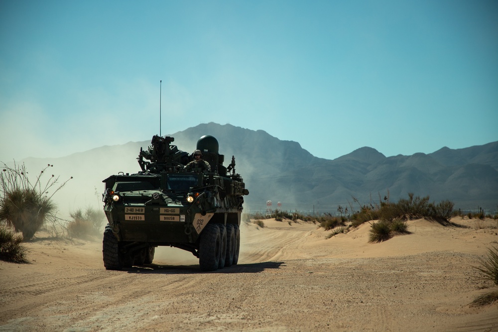JTF-SB Strykers prepare for first patrols along the southern border