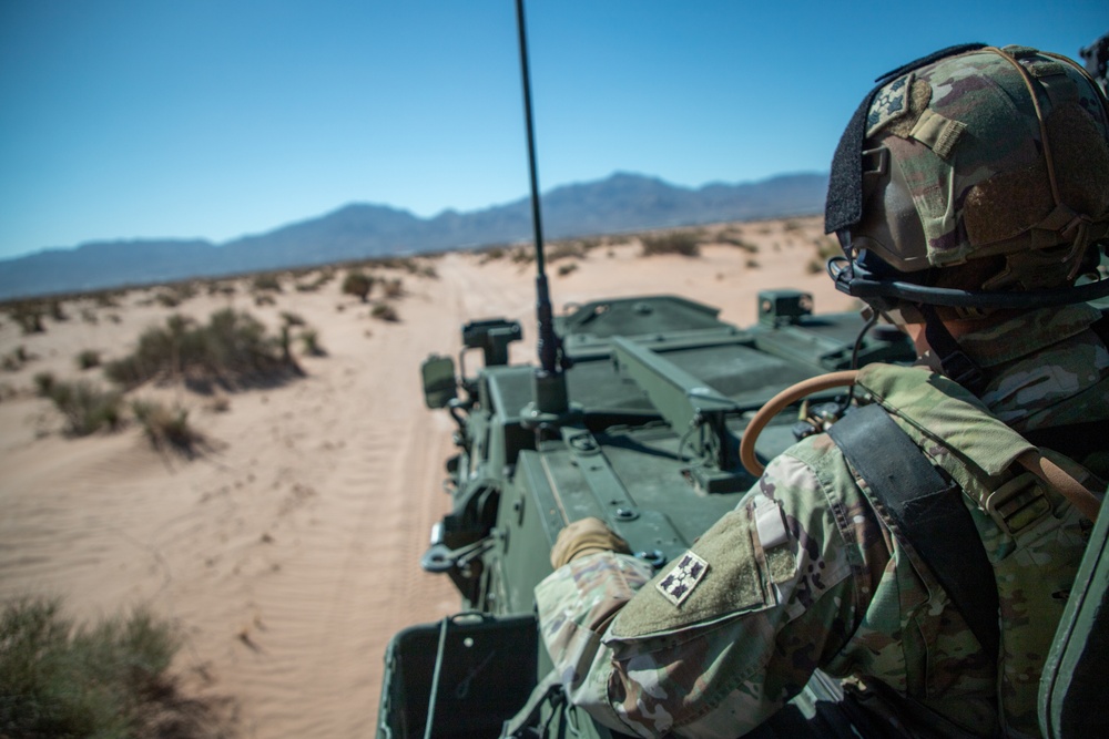 JTF-SB Strykers prepare for first patrols along the southern border