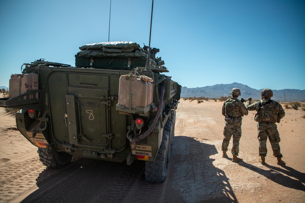 JTF-SB Strykers prepare for first patrols along the southern border