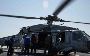 USS Milius Conducts Flight Quarters