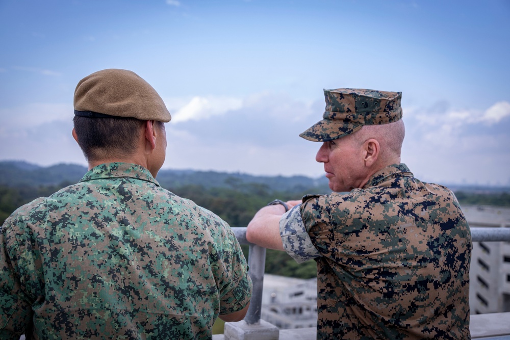 Commandant, General Eric M. Smith, Visits SAFTI-City