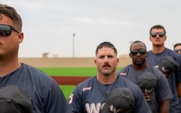 Opening day: Inaugural softball game played at 379th AEW’s new field