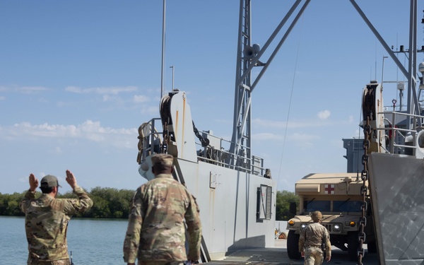 Operation Southern Guard- U.S. Service members conduct simulated medical evacuation training