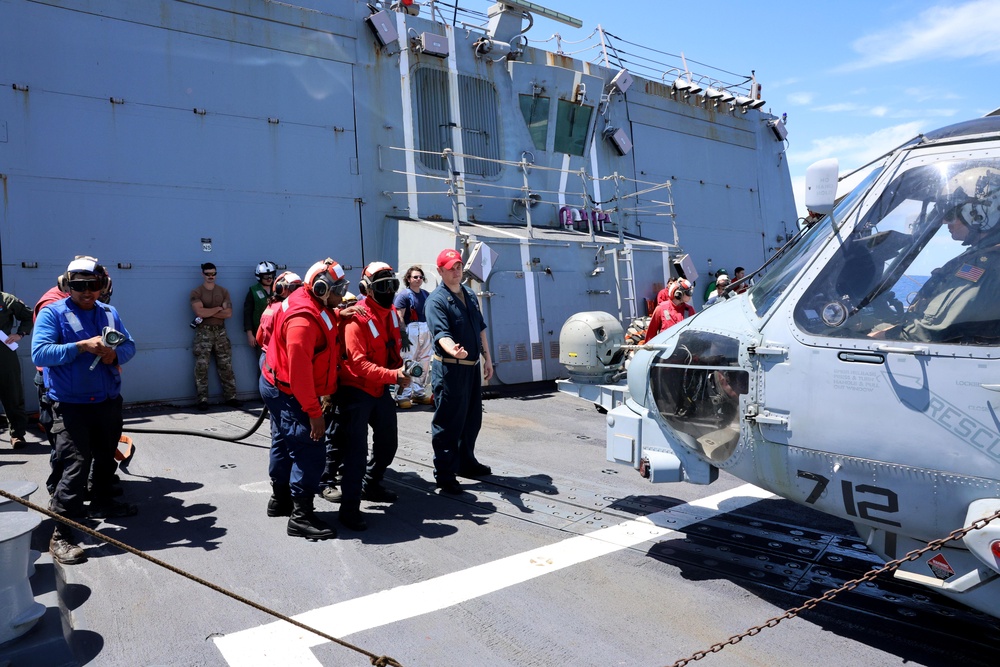 USS Gravely Sailors conduct firefighting drills