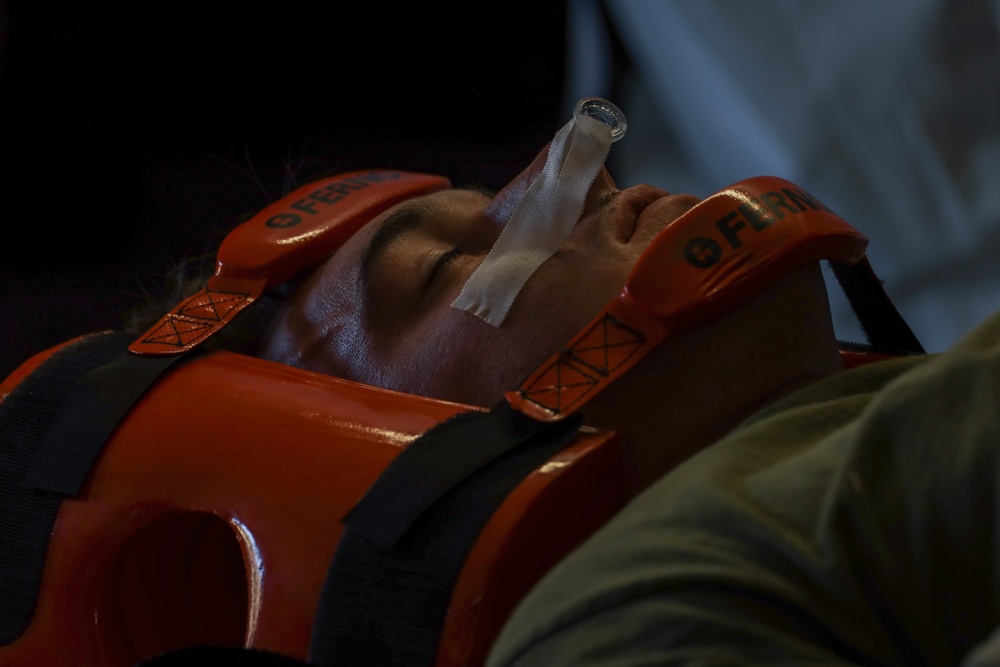 Operation Southern Guard- U.S. Service Members Conduct Simulated Medical Evacuation Training