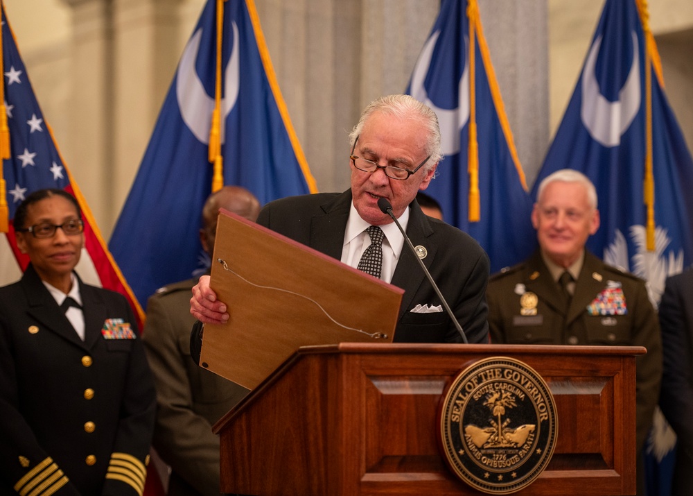 Month of the Military Child proclamation event at SC State House