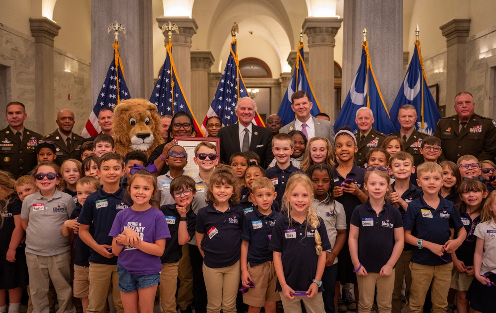 Month of the Military Child proclamation event at SC State House