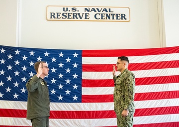 Oxnard Native Reenlists, Joins Active Duty Navy