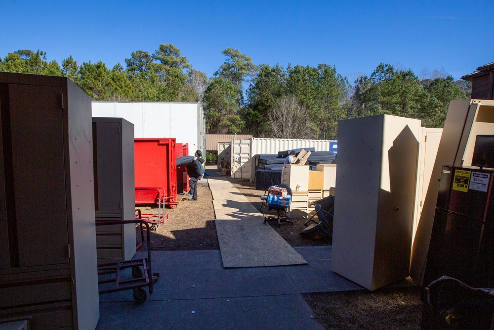 Refurnishing Ground Supply School Barracks 