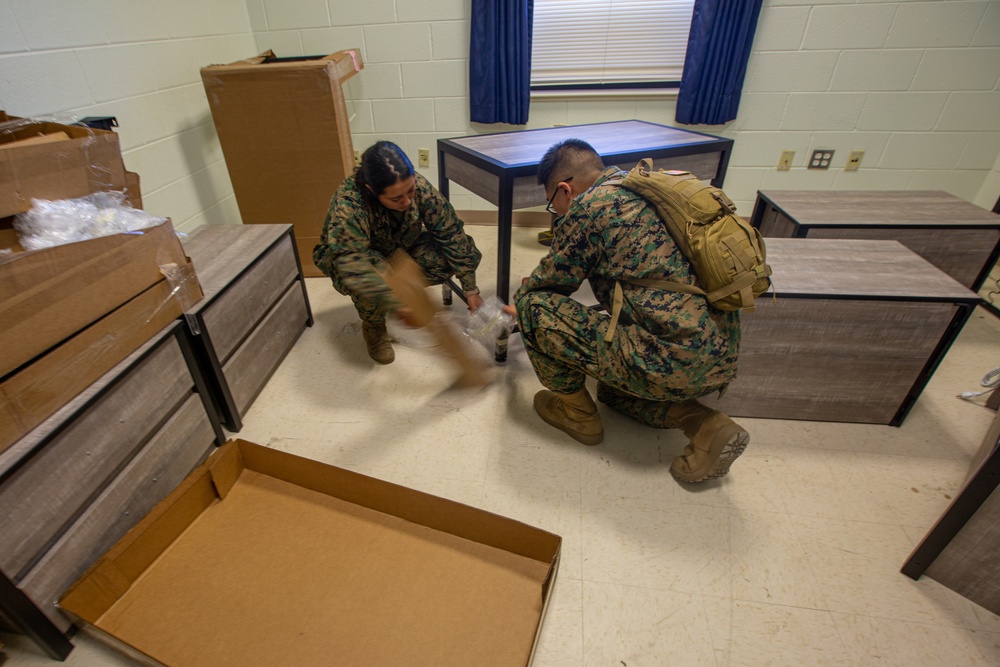 Refurnishing Ground Supply School Barracks 