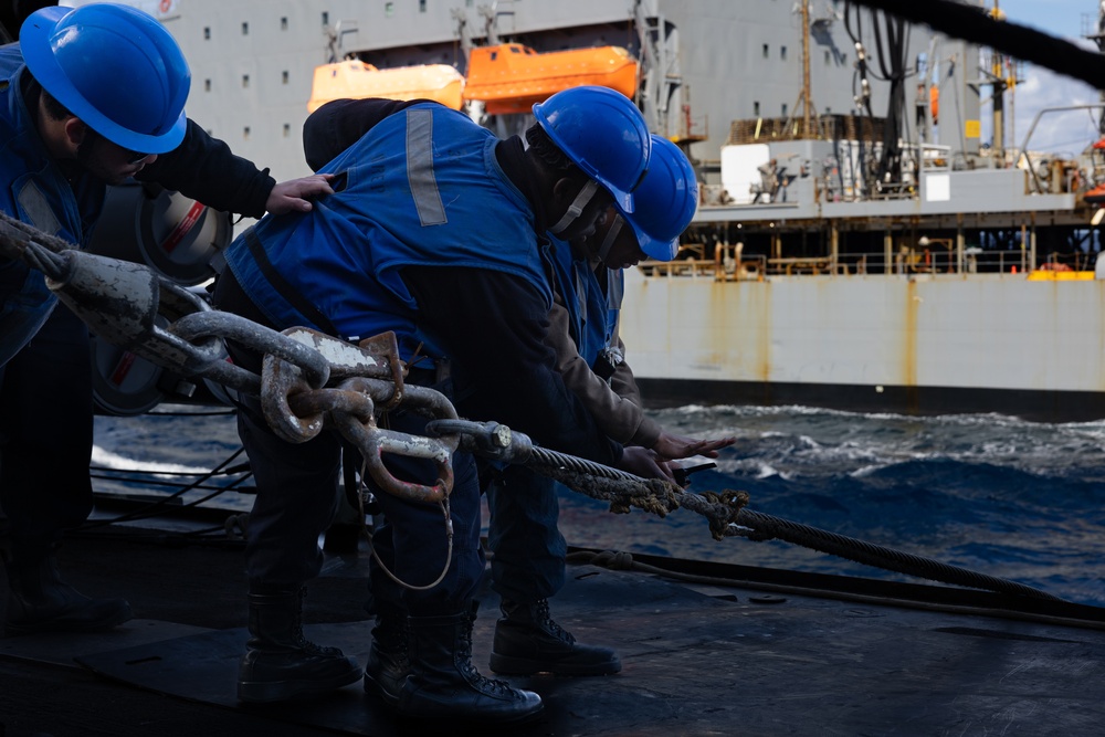 USS Oscar Austin (DDG 79) Underway Replenishment with USNS Laramie (T-AO 203)
