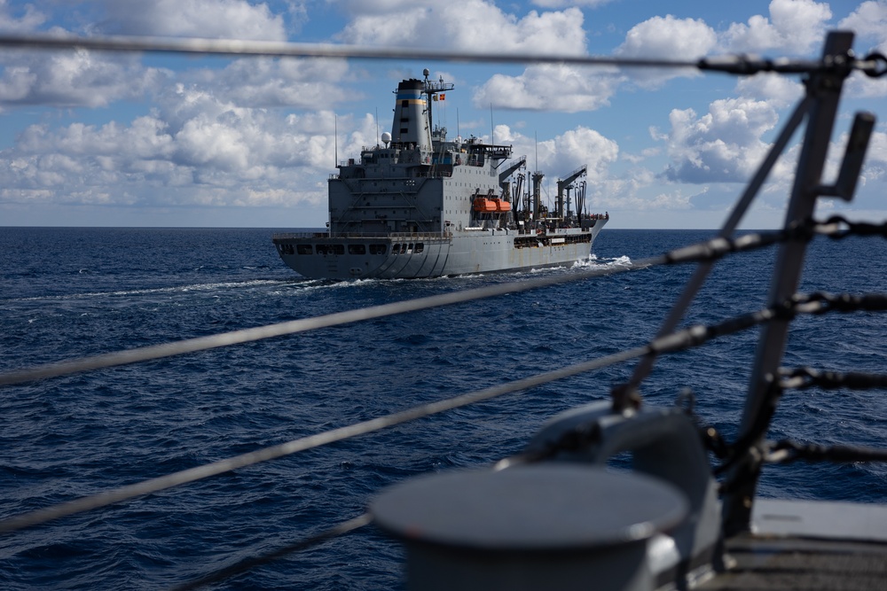 USS Oscar Austin (DDG 79) Underway Replenishment with USNS Laramie (T-AO 203)