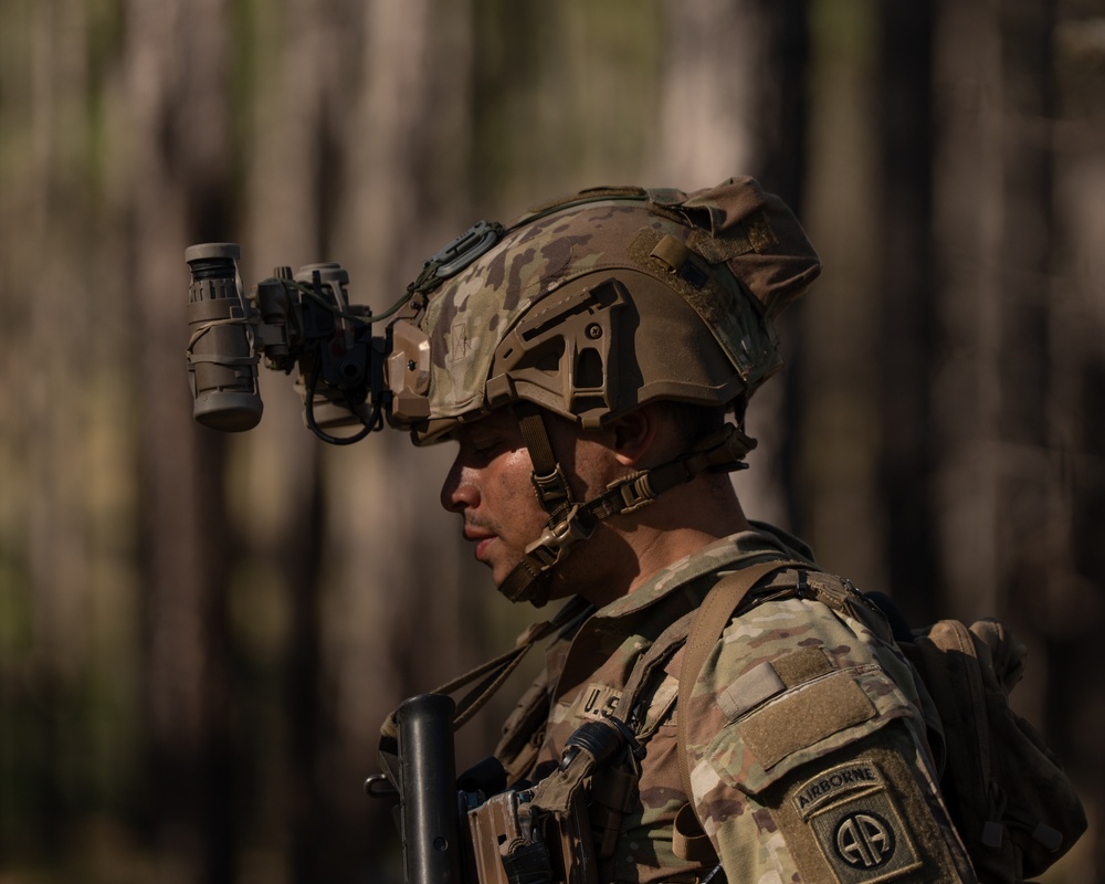 2nd Brigade Combat Team, 82nd Airborne Division paratroopers dig fighting positions and conduct patrols during JRTC 25-05.