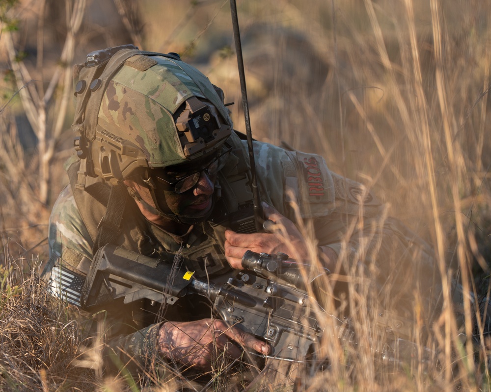 2nd Brigade Combat Team, 82nd Airborne Division paratroopers dig fighting positions and conduct patrols during JRTC 25-05.