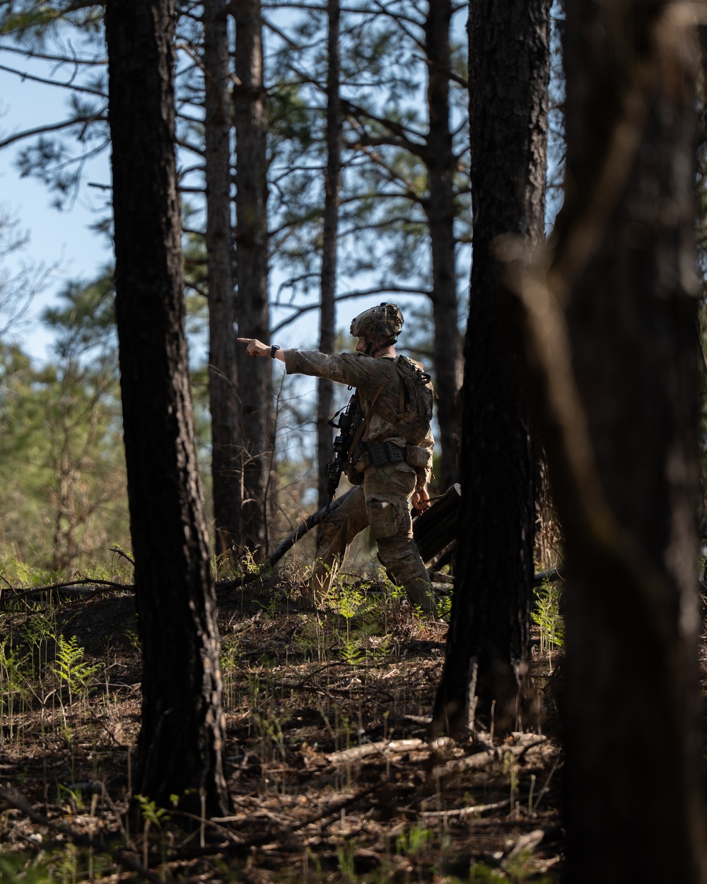 2nd Brigade Combat Team, 82nd Airborne Division paratroopers dig fighting positions and conduct patrols during JRTC 25-05.