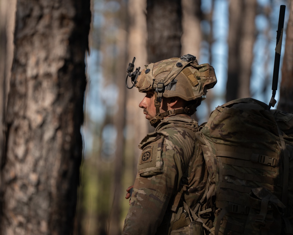2nd Brigade Combat Team, 82nd Airborne Division paratroopers dig fighting positions and conduct patrols during JRTC 25-05.